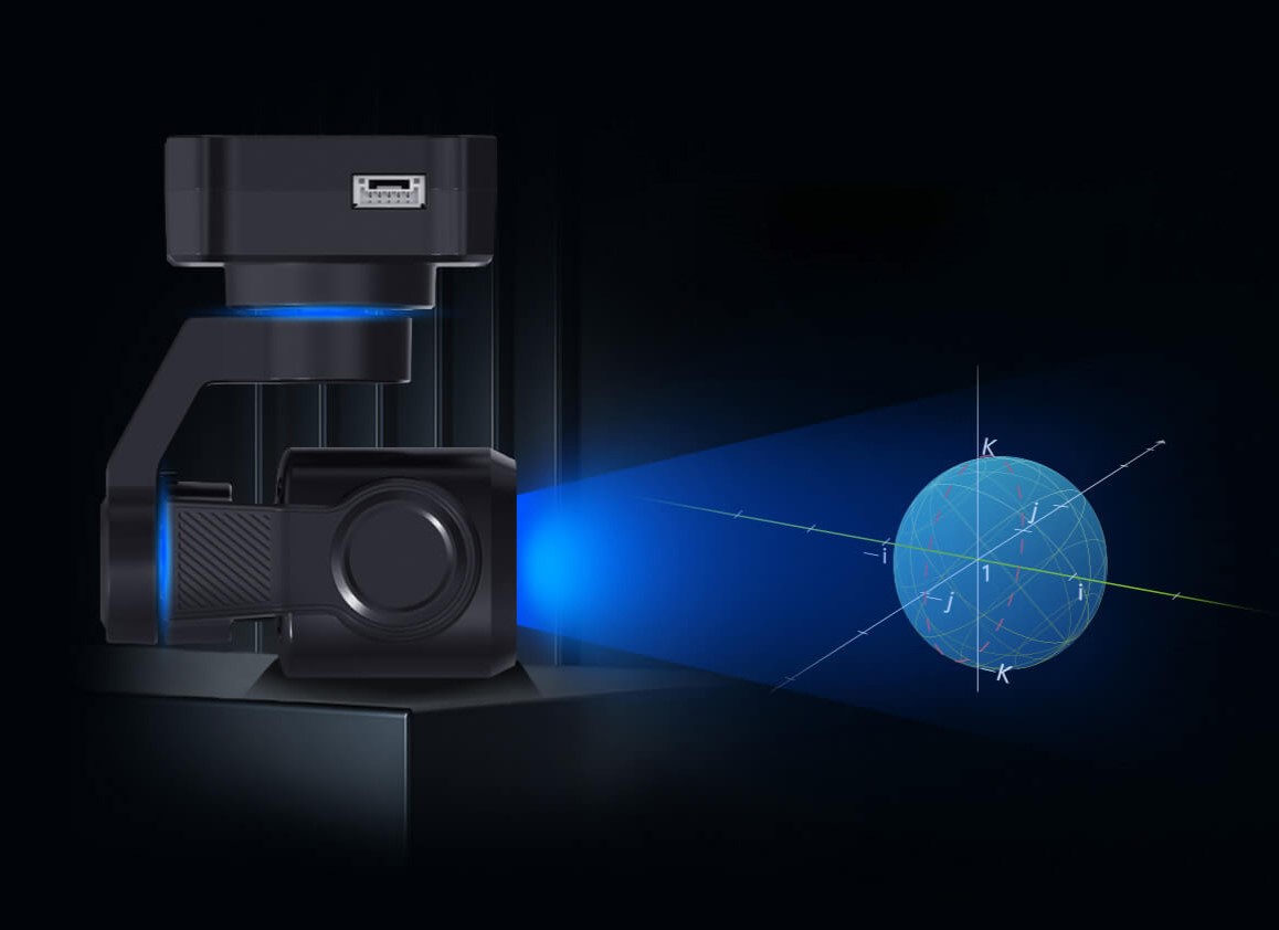 SIYI A8 Mini gimbal camera side view