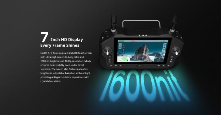SIYI UniRC 7 Pro 7-inch 1600-nit touchscreen
