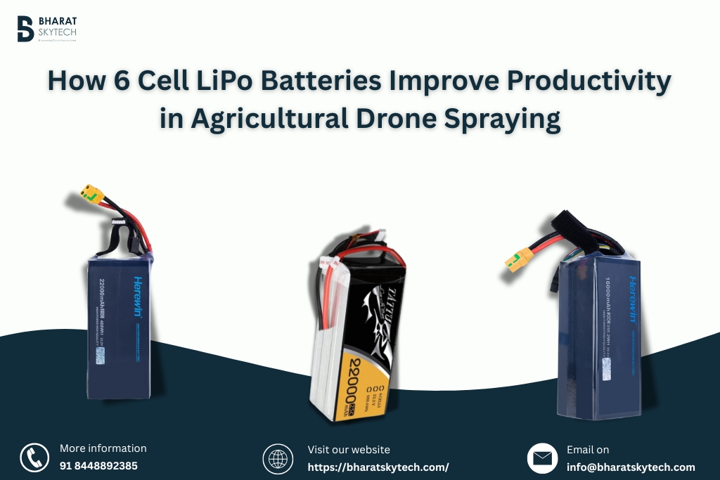 How 6 Cell (6S) LiPo Batteries Improve Productivity in Agricultural Drone Spraying
