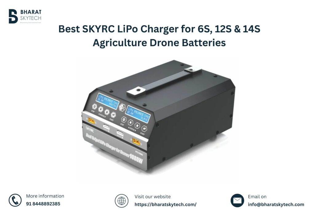 Best SKYRC LiPo Charger for 6S, 12S & 14S Agriculture Drone Batteries