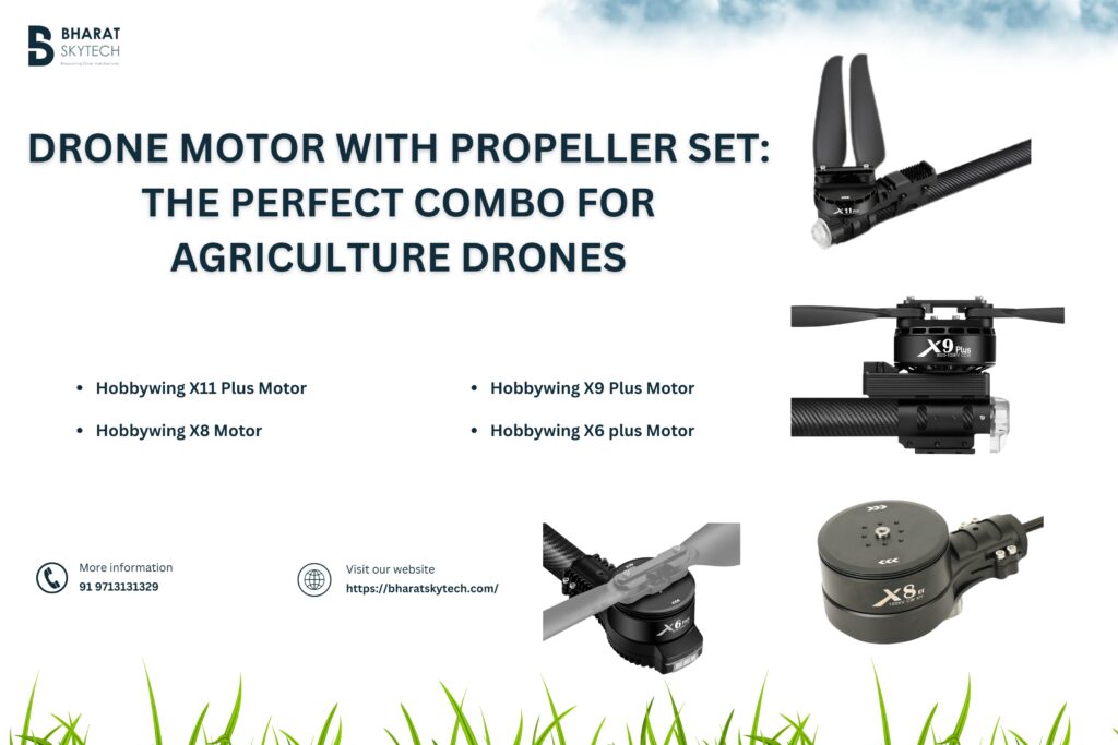 Drone Motor with Propeller Set- Bharat Skytech