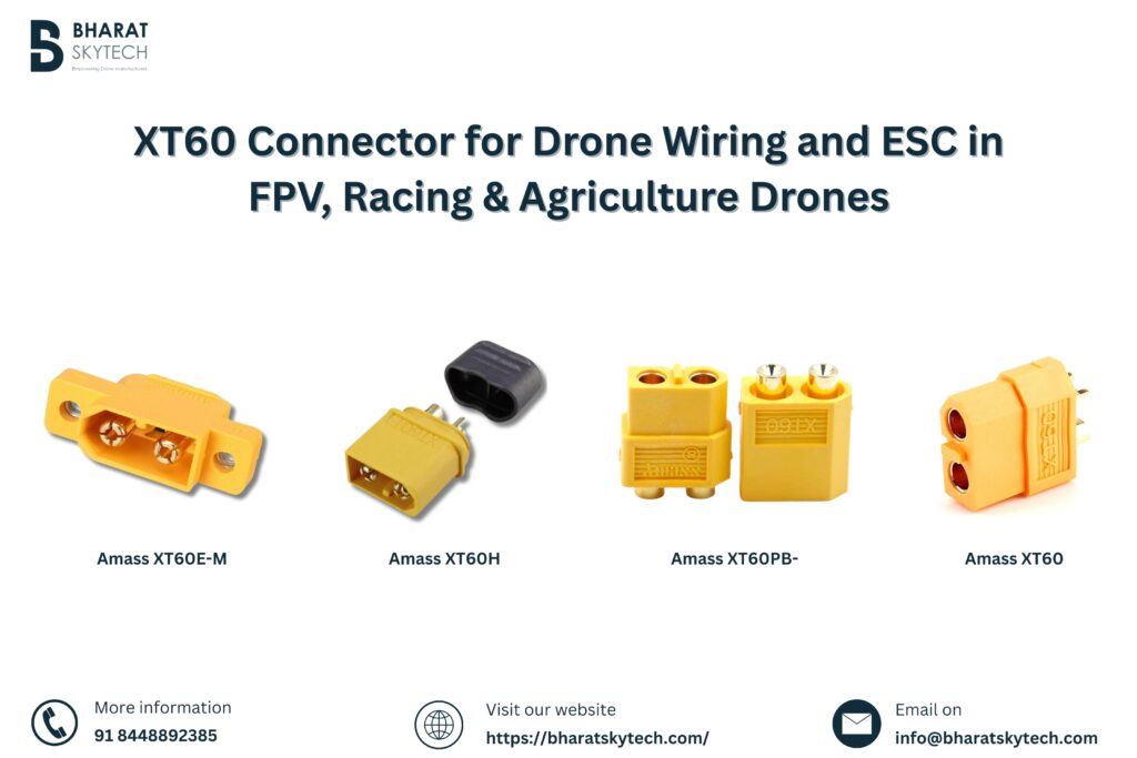 Amass XT60 Connector for Drone Wiring and ESC in FPV, Racing & Agriculture Drones