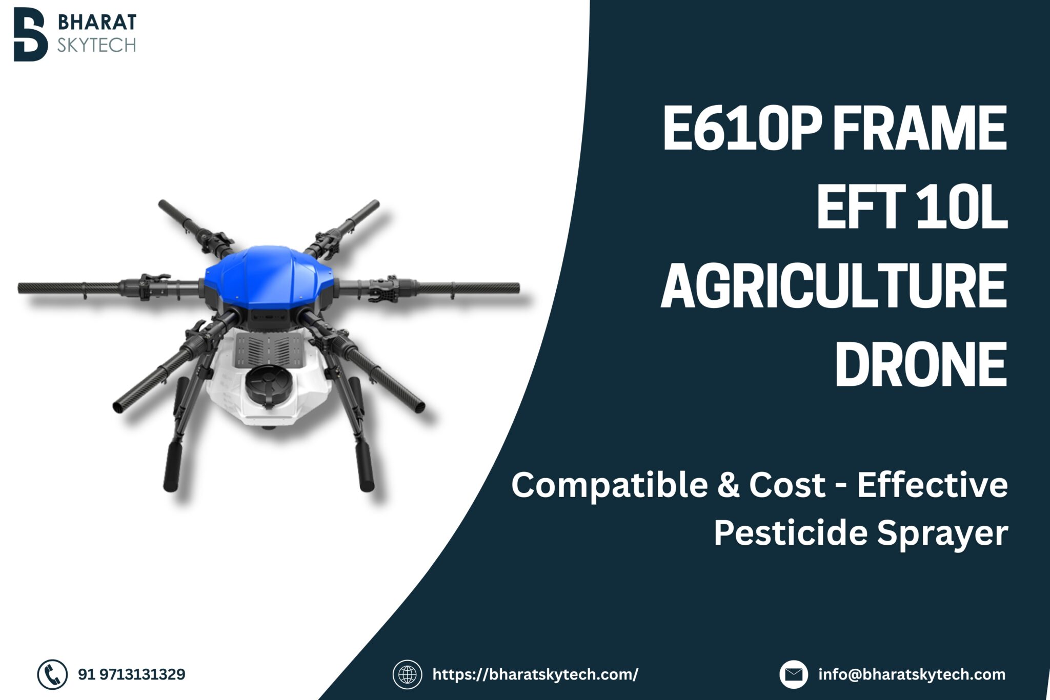 E610P Frame EFT 10L Agriculture Drone Parts - Bharat Skytech