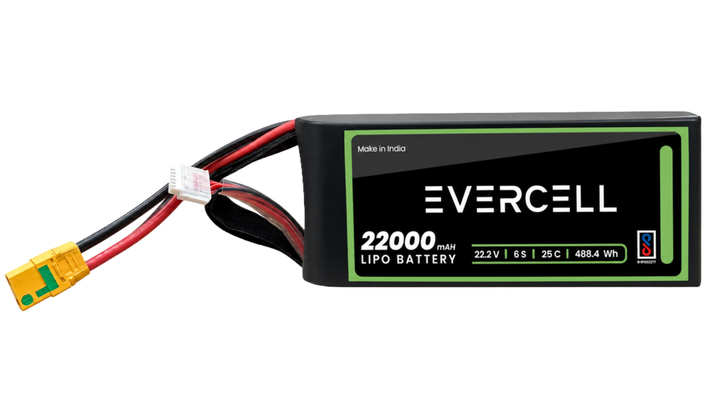 Evercell 22000mAh Lipo drone battery