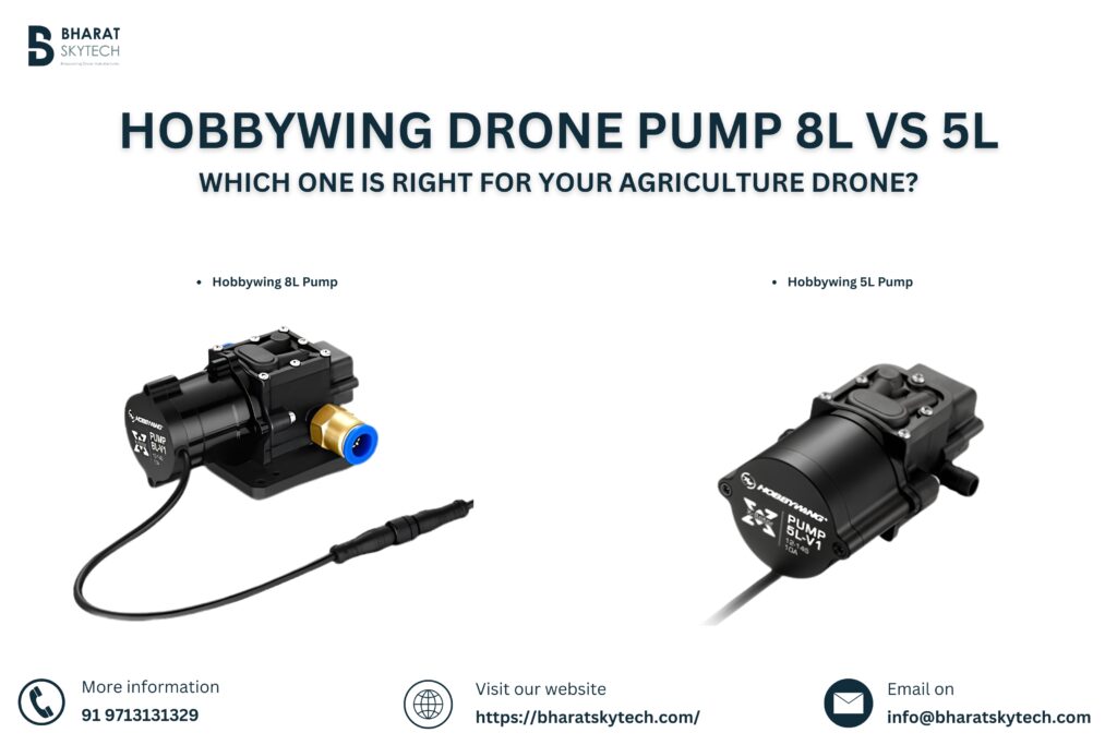 Hobbywing Drone Pump 8L vs 5L: Which One Is Right for Your Agriculture Drone?
