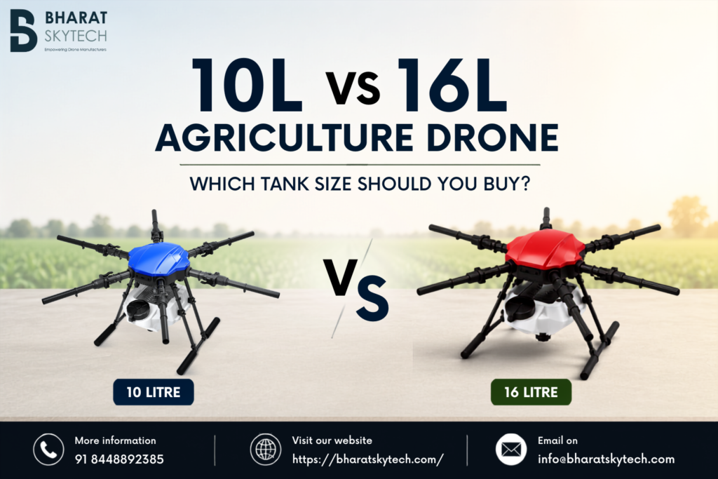 10L vs 16L agricultural drone