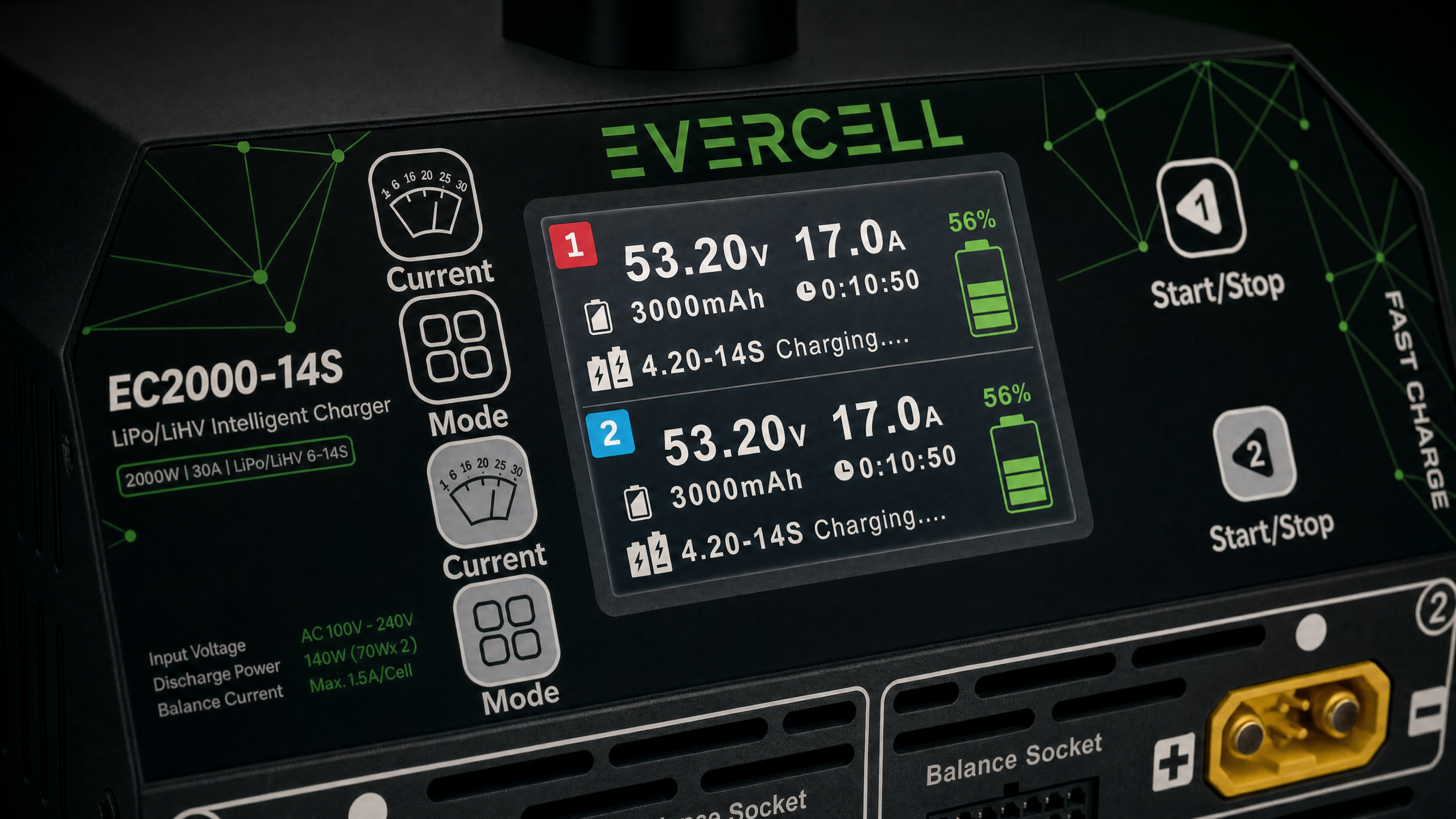 LiPo and LiHV chemistry support on the EC2000-14S