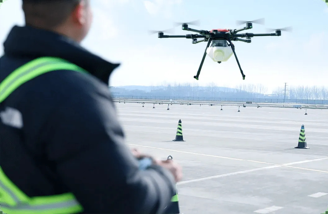 X6 Plus G2 mounted on agriculture drone arm