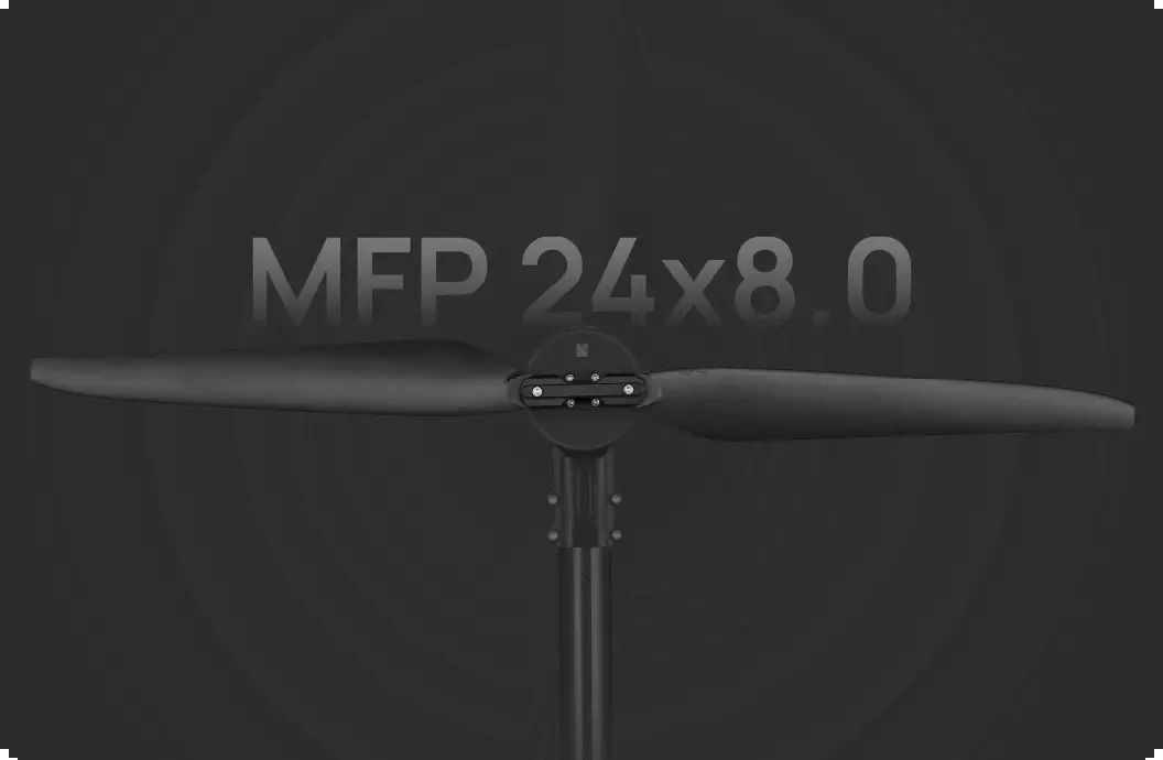 MFP 24x8.0 folding propeller for Hobbywing X6 Plus G2