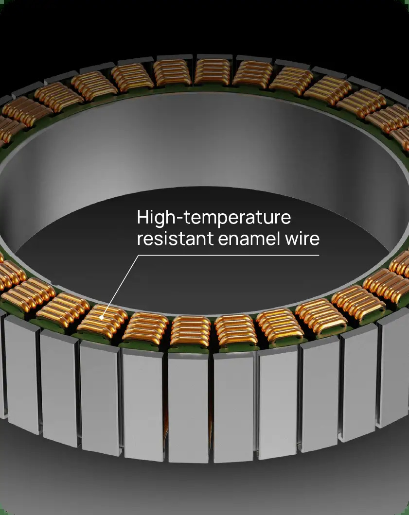 High-temperature resistant enamel wire on Hobbywing X9 G2L motor