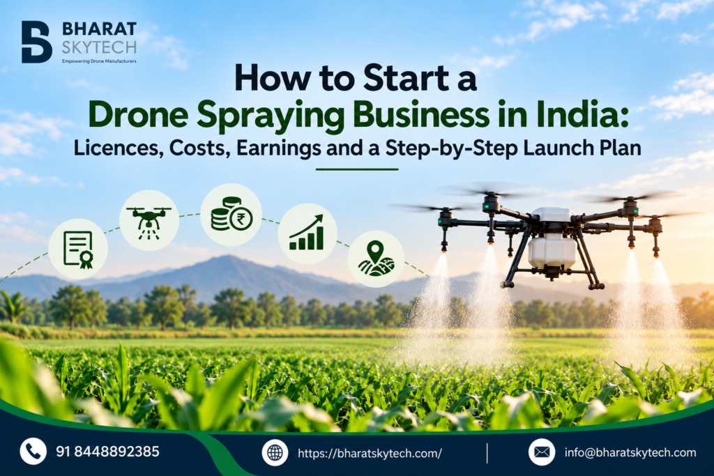 How to Start a Drone Spraying Business in India: Licences, Costs, Earnings and a Step-by-Step Launch Plan