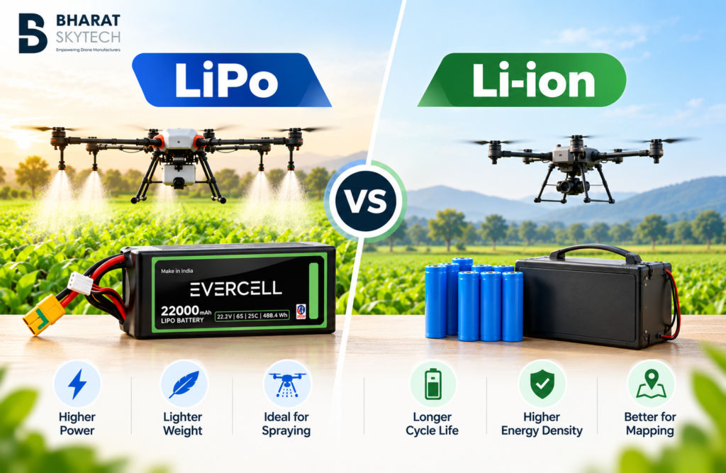 LiPo vs Li-ion Battery: Which Is Better for Agriculture Drones?